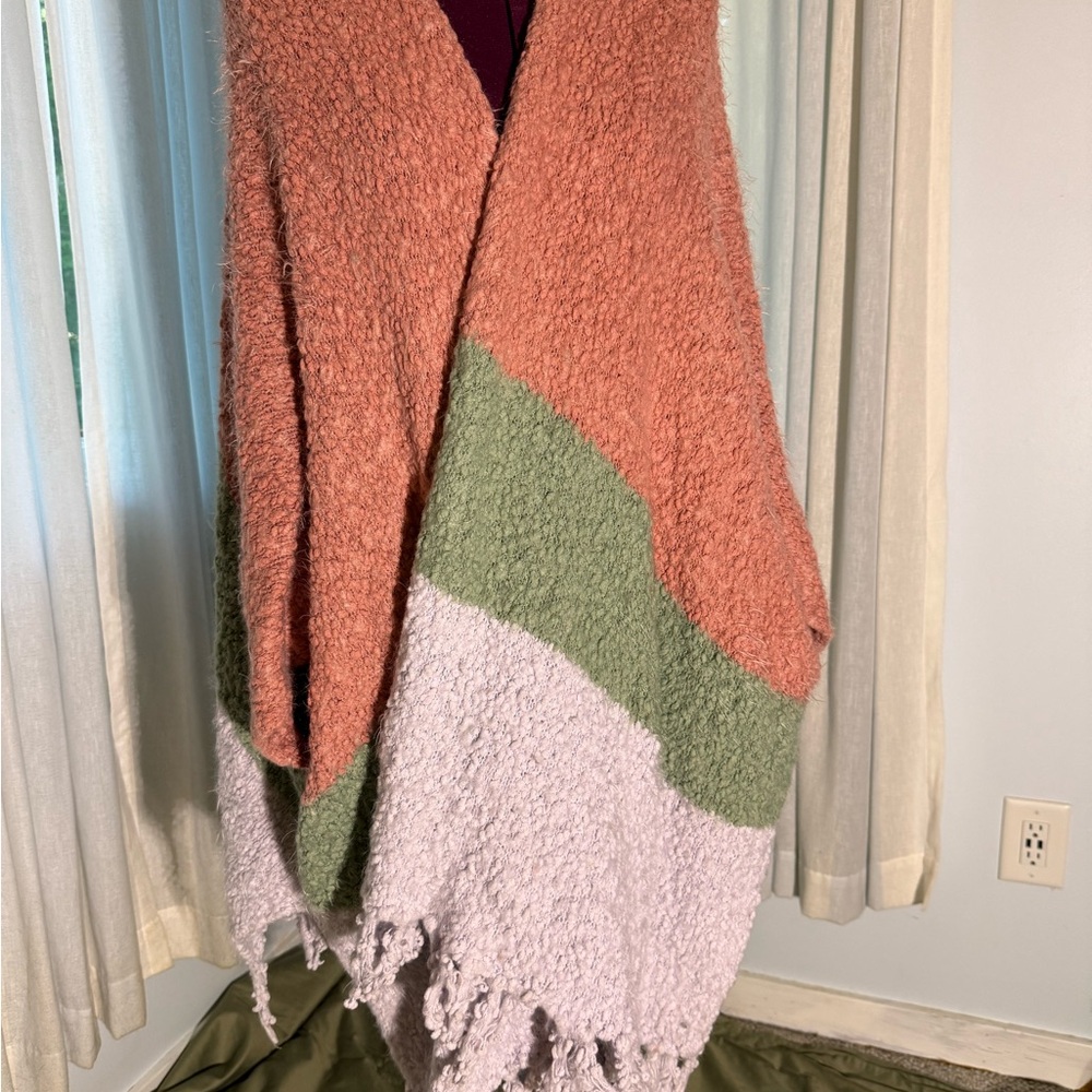Matilda Jane Cozy Colorblock Shawl / Wrap